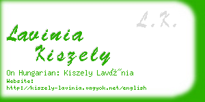 lavinia kiszely business card